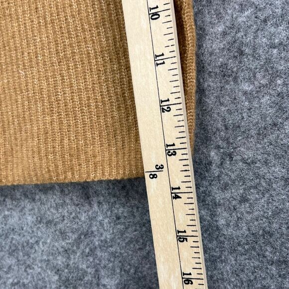 Everlane Crop Top Womens M Camel Tan Wool Yak Tank Square Neck Cozy Stretch NEW - Picture 6 of 11